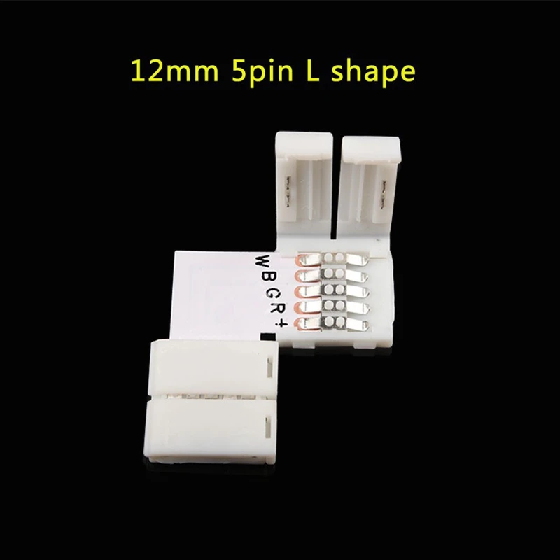 

Mising 5 Pin RGBW L/T/X Shape Corner LED Strip Light Accessories Connect for 12mm Width LED Strip