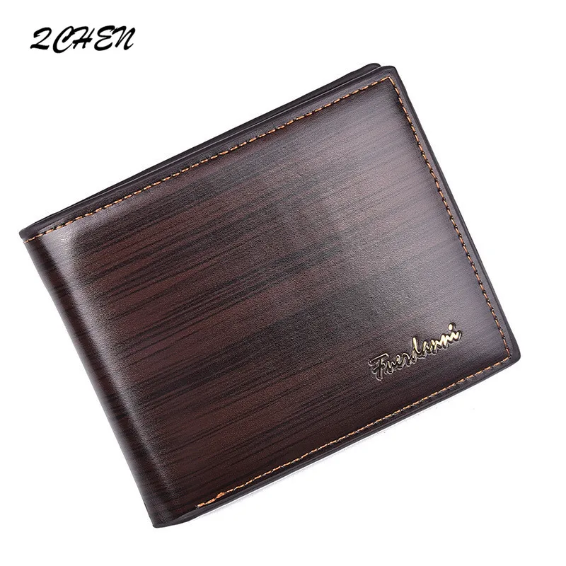 Vintage Men Leather Brand Luxury Wallet Short Slim Male Purses Money Clip Credit Card Dollar Price Portomonee Carteria 032