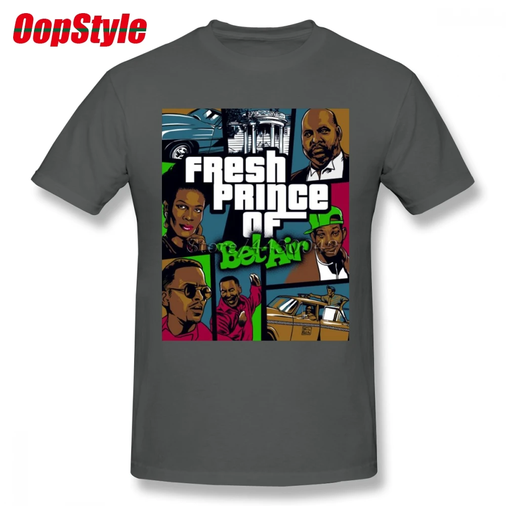 Мужская футболка с коротким рукавом Fresh Prince Of Bel Air хлопковая Футболка большого
