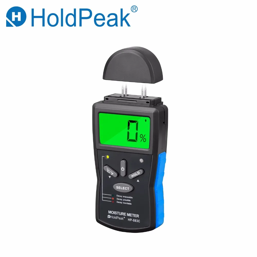 HoldPeak измеритель влажности древесины ЖК цифровой детектор анализатор HP 883C|Измерители влажности| |