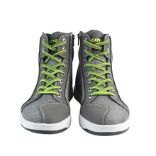 SCOYCO Motorcycle Boots Men Road Street Gray Casual Shoes