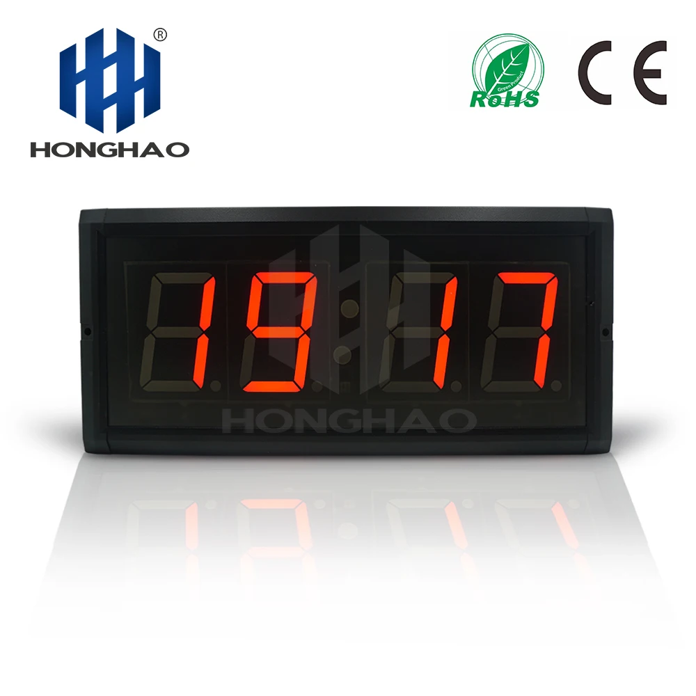 Honghao LED Обратный отсчет электронные часы унисекс умственные современные
