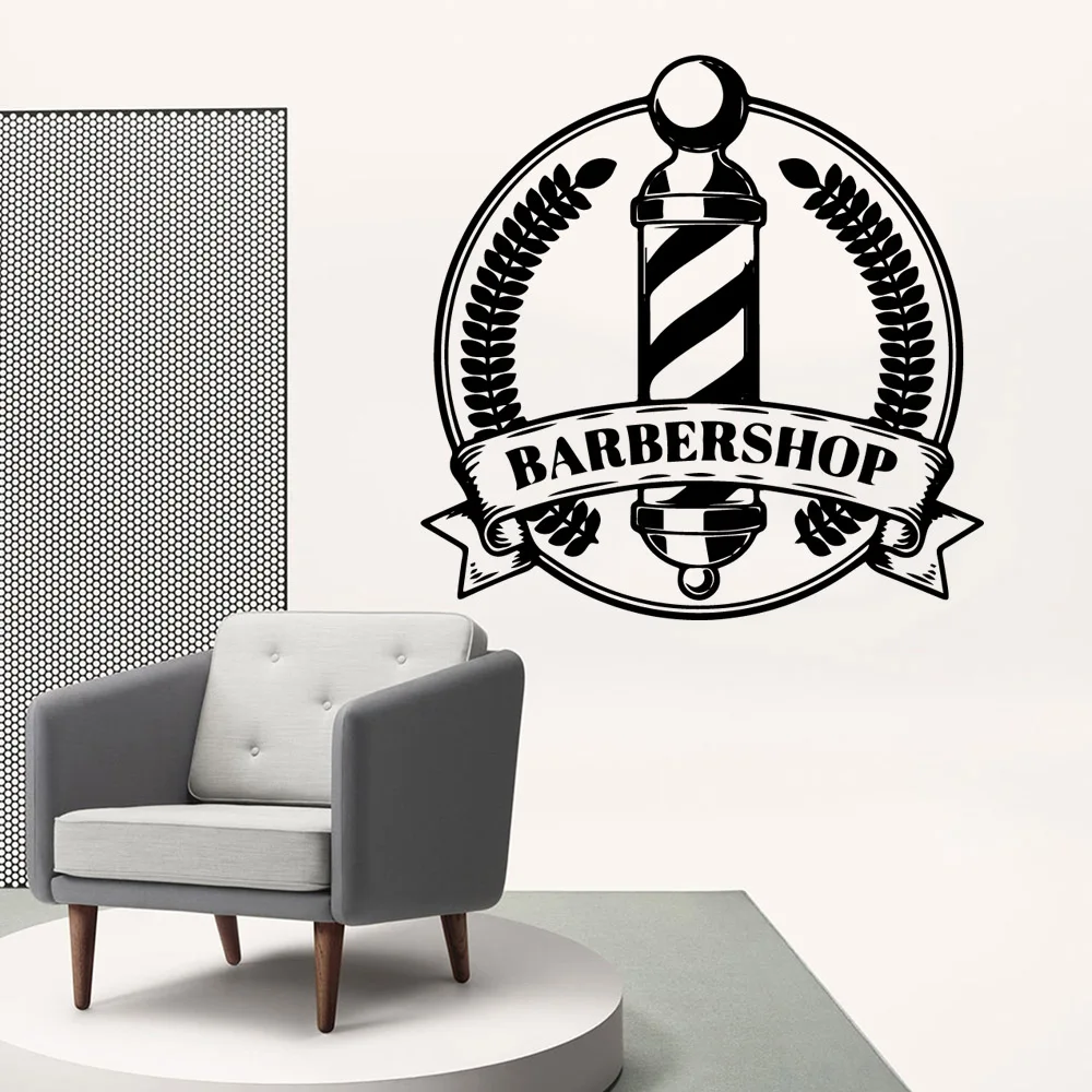 

Hot barber shop Vinyl Self Adhesive Wallpaper For Kids Rooms Decoration Sticker Mural