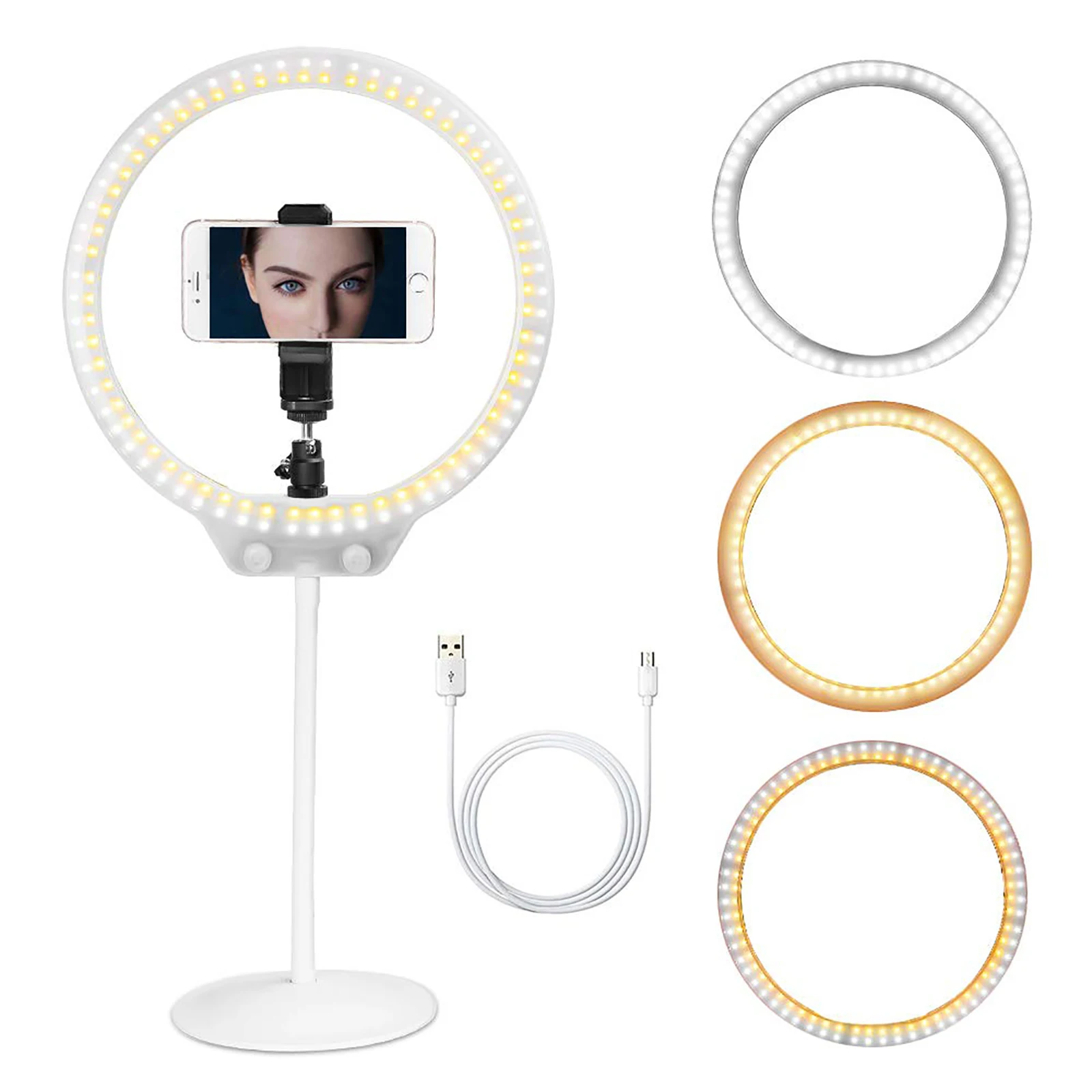  ZOMEI LED Selfie Ring Light Photographic Lighting Camera Photo Video Studio Flexible Table Ringligh - 33015885003