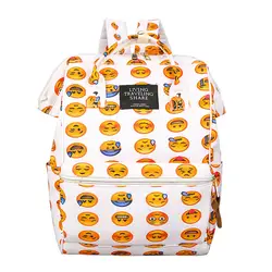 Мумия материнства пеленки мешок Водонепроницаемый путешествия рюкзак милый мультфильм выражение для кормящих подгузник большой Ёмкость