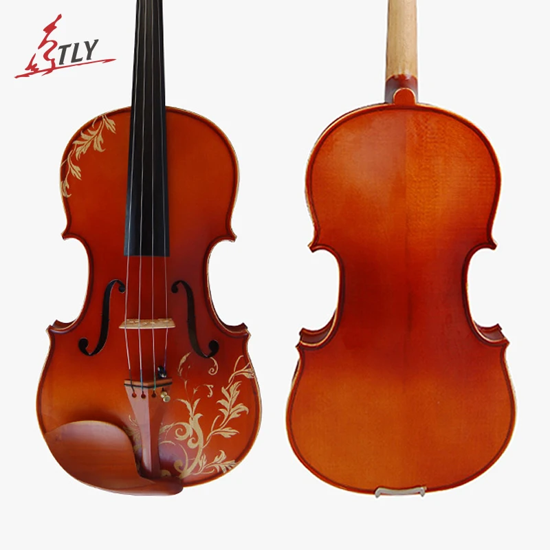 Kinglos Maple Wood Matt Acoustic Violin 4/4 Full Size Hand carved