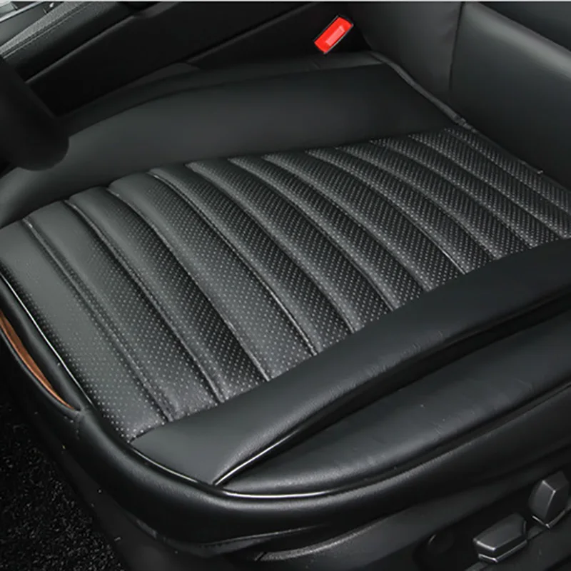 3D Кожаная подушка для сиденья автомобиля, один чехол для сиденья водителя для всех седанов, четыре сезона, Универсальный Коврик для сиденья, защита для автомобиля, Стайлинг автомобиля - Название цвета: black