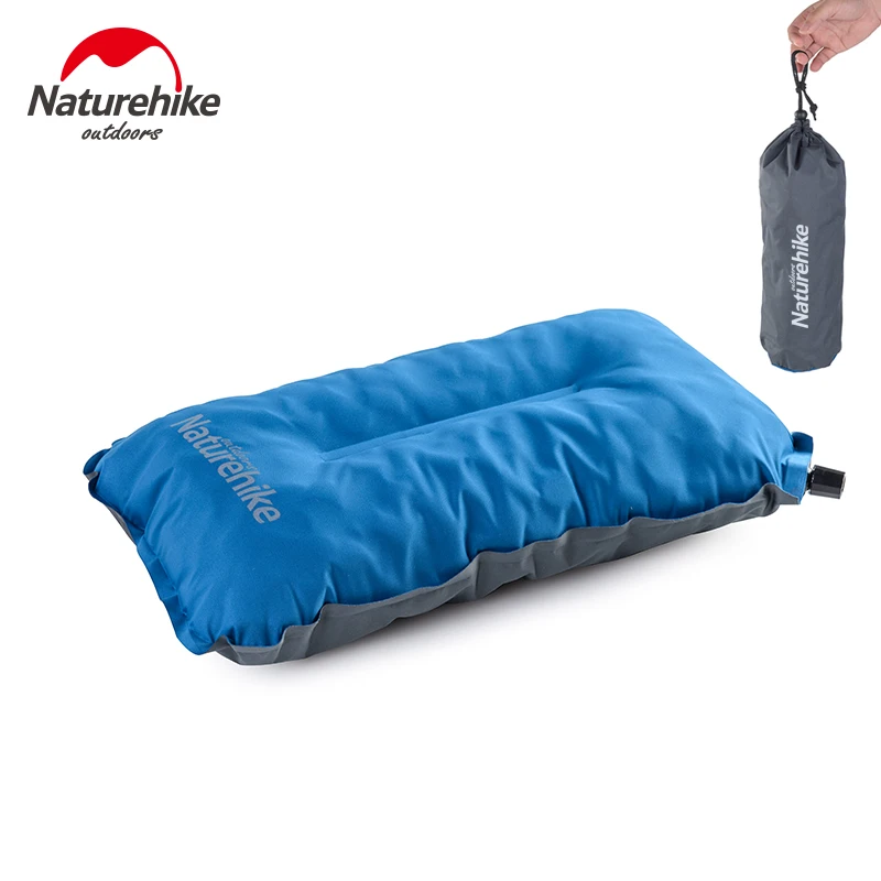 

Naturehike Pillow Sponge Automatic Inflatable Air Neck Pillow Outdoor Camping Travel Portable Pillow Tpu Elastic Fabric