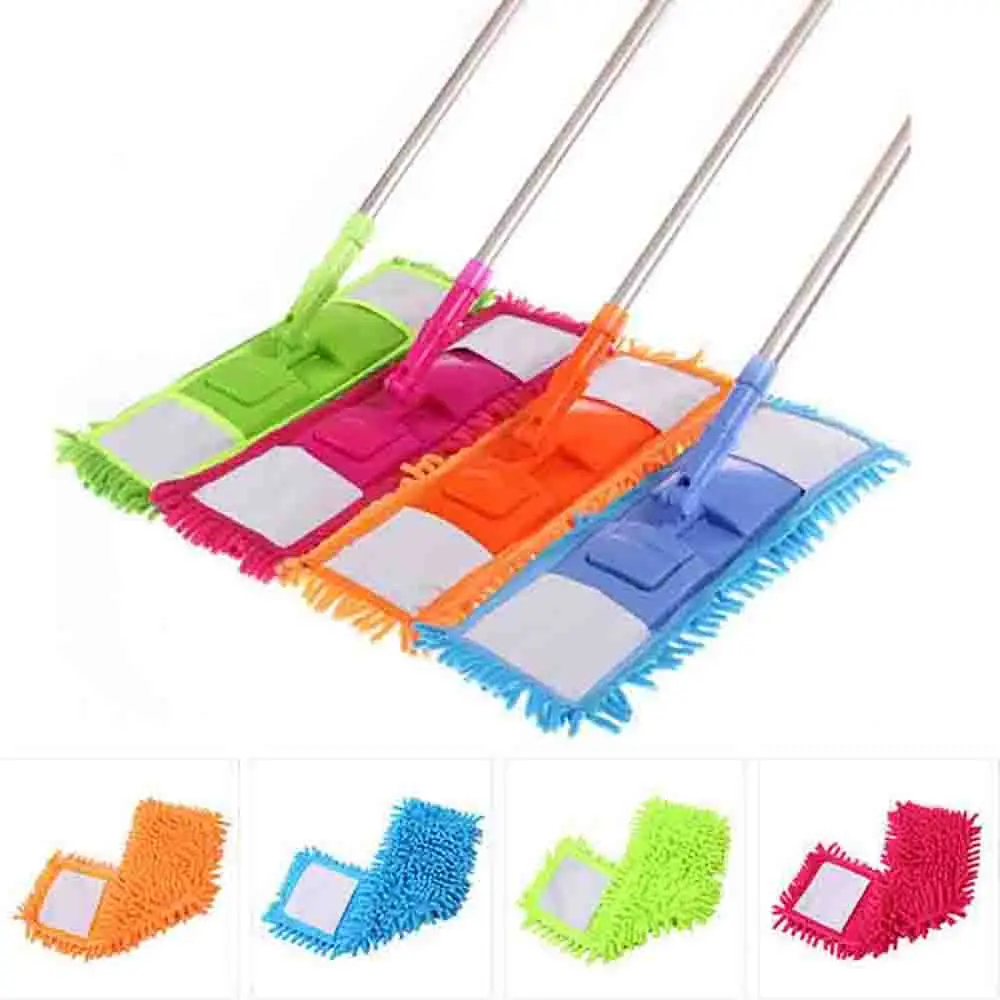 

1pcs New Microfiber Mop Head Extendable Floor Cleaner Replaceable Mop Kitchen Bathroom Super-absorbent Home Floor Cleaning Tool