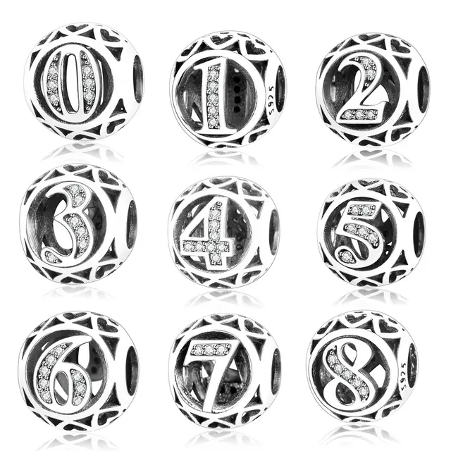 charm pandora numero 7 charm pandora numero 7