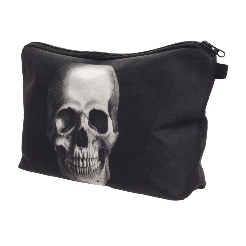 PURDORED 1 pc Skull Makeup Bag Swan Women Cosmetic Bag for Make Up Travel Washing Bag Organizer Toiletry Bag Dropshipping