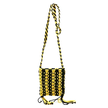

JHD-Straw Bag Women Messenger Shoulder Bag Popular Summer Cotton Rope Hollow Tassel Tote Women Knitting Crossbody Bags Handbag