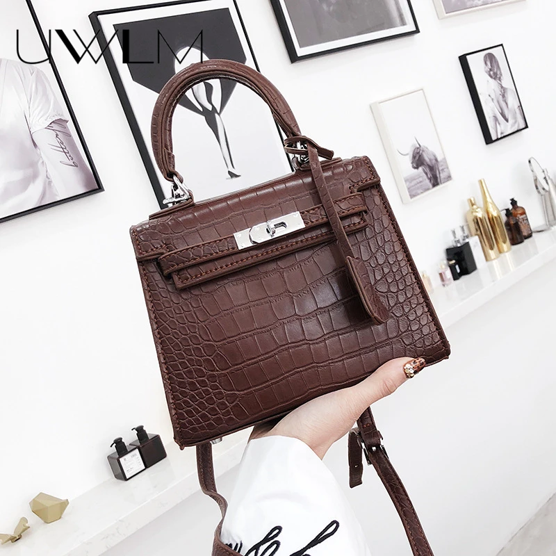 

Luxury Handbags Women 2018 Bags Designer Embossed crocodile Pu Leather Party Small Shoulder Crossbody Bags Lock Messenger Bag