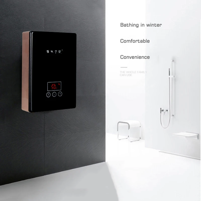 Kbxstart 6500W Instantaneous Electric Water Heater Kitchen Shower Intelligent Frequency Constant Temperature Water Heater 220V