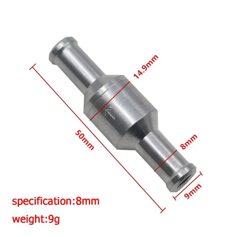 Автомобильные аксессуары 6/8/10/12 мм алюминиевый сплав в одну сторону топливным обратным проверочным клапаном бензин дизельного топлива для автомобиля