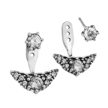 Оригинальные серьги из стерлингового серебра 925 пробы, сказочные тиары, серьги-гвоздики для женщин, подарок для свадебной вечеринки, ювелирные изделия DIY