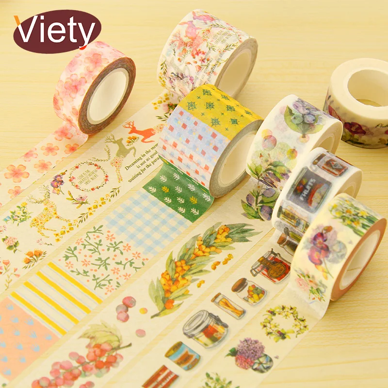 

1.5-3cm*10m Socks Cartoon plants washi tape DIY decorative scrapbooking planner masking tape adhesive tape label sticker