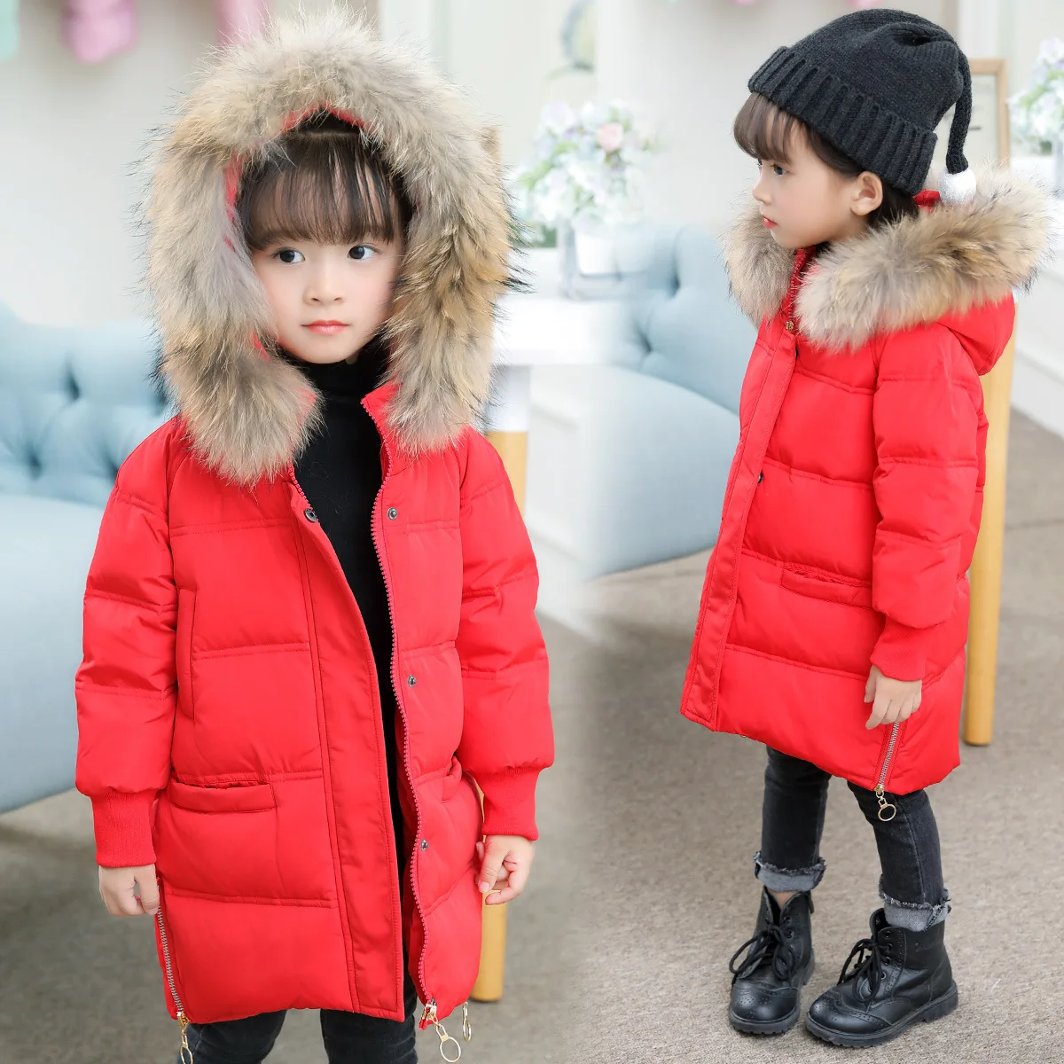 Beb/é Chaqueta con Capucha Ni/ños Ni/ñas Invierno Algod/ón Abrigo Outfits Traje de Nieve Ropa Ligeros Plumifero Calentar Moda Ropa Regalos 6 Meses-5 a/ños