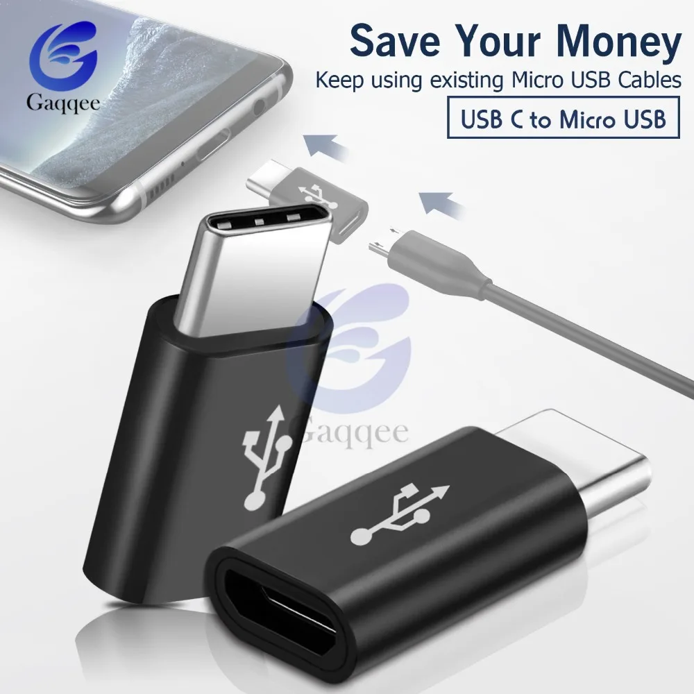 3 шт. USB 3,1 type-C мужской разъем для Micro USB 2,0 5Pin Женский адаптер для передачи данных конвертер usb type C адаптер Черный Белый