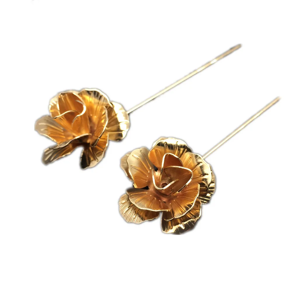 

Mdiger Fashion Brooch of Metal Flower Lapel Pins for Men Suit Rose Floral Brooch Plated Lapel Pins Copper Brooch Pins 25PCS/LOT