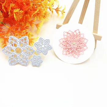 

Snowflake Greeting Cards Cutting Dies Stencil Flower DIY Scrapbooking Die Cuts Album Paper Cards Embossing Crafts Die Cut