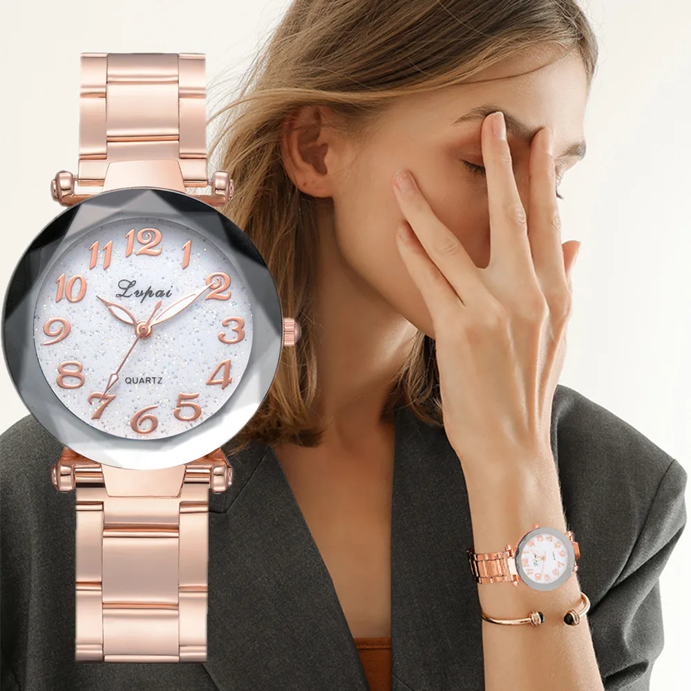 

2018 women's watches Simple retro Casual Quartz Steel Belt Watch Analog Wrist Watch drop sell gift reloj mujer