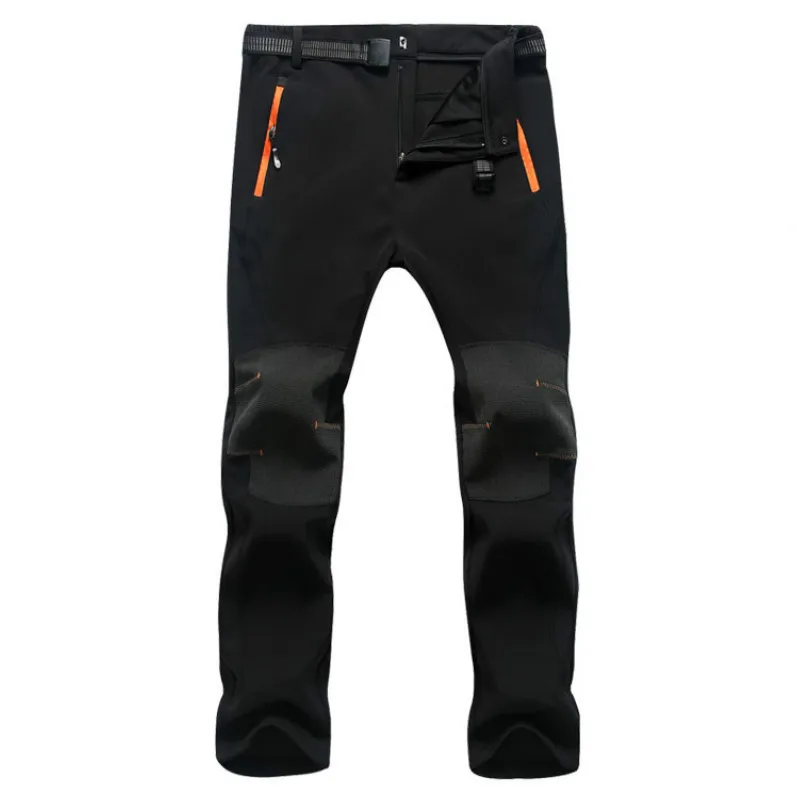 Amotrip invierno al aire libre hombres térmicos Camping y senderismo Pantalones Hombre cálido esquí Trekking escalada pantalones impermeable suave Shell