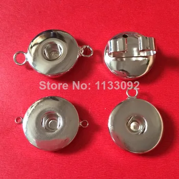 

wholesale 50pcs/lot New arrival DIY snap button charm jewelry metal silver 18mm press snap buttons for men snap bracelet