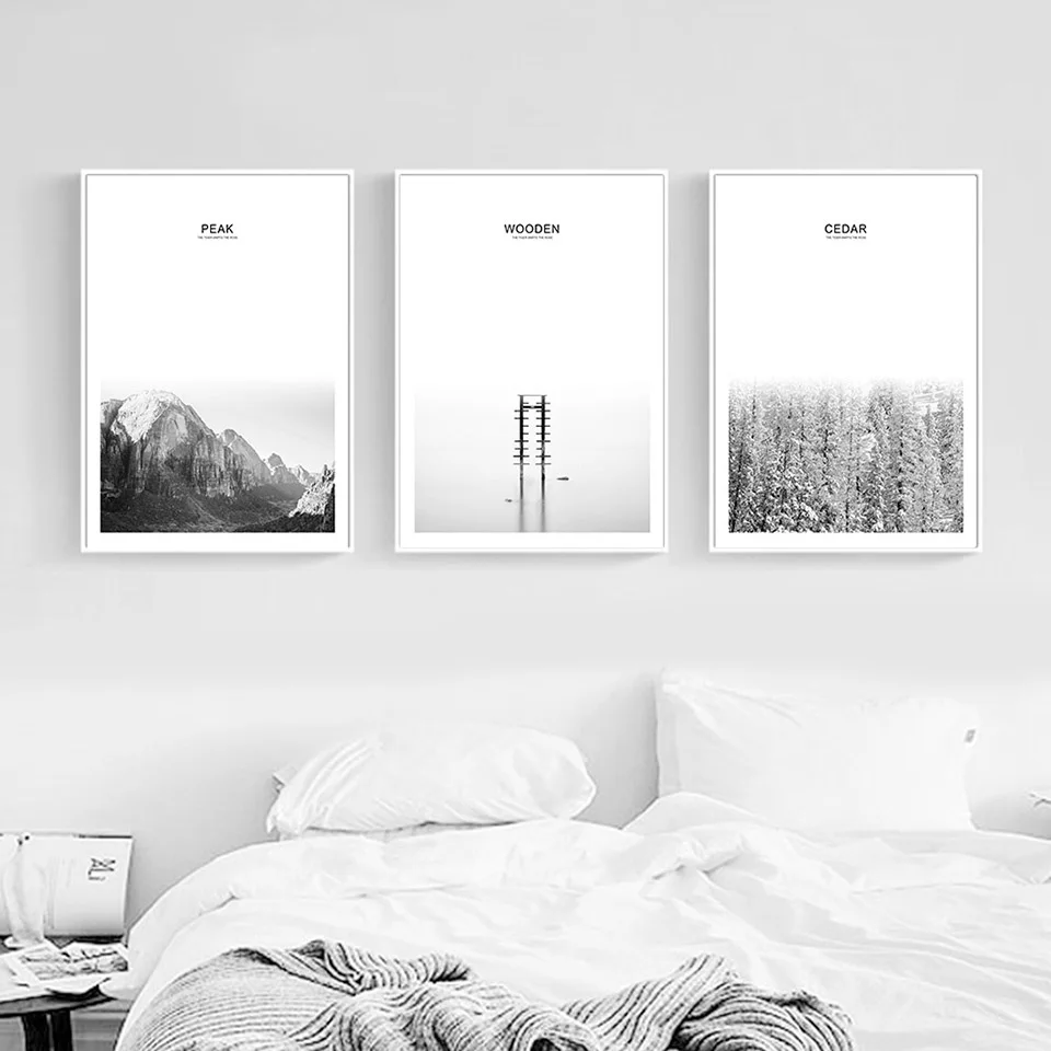 NICOLESHENTING-Animal-Lion-Black-White-Canvas-Poster-Nordic-Style-Sea-Forest-Landscape-Wall-Art-Print-Picture (1)