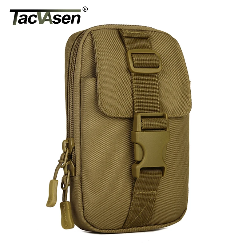 TACVASEN Military Tactics Bag Molle Pouch Belt Loops Waist Bag Phone