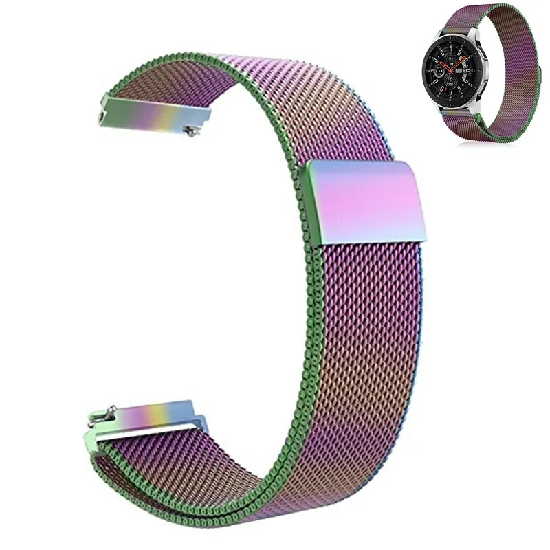 

ASHEI 20mm 22mm Watch Strap For Samsung Galaxy Watch 46mm 42mm Active Gear S3 Band Milanese Loop Wristband For Huami Amazfit Bip