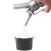 Military Grade Stainless Steel 500ml Whipped Cream Dispenser/Cream Whipper with 3 Decorating Nozzles,Cartridge Holder,Silver(284 ► Photo 3/6