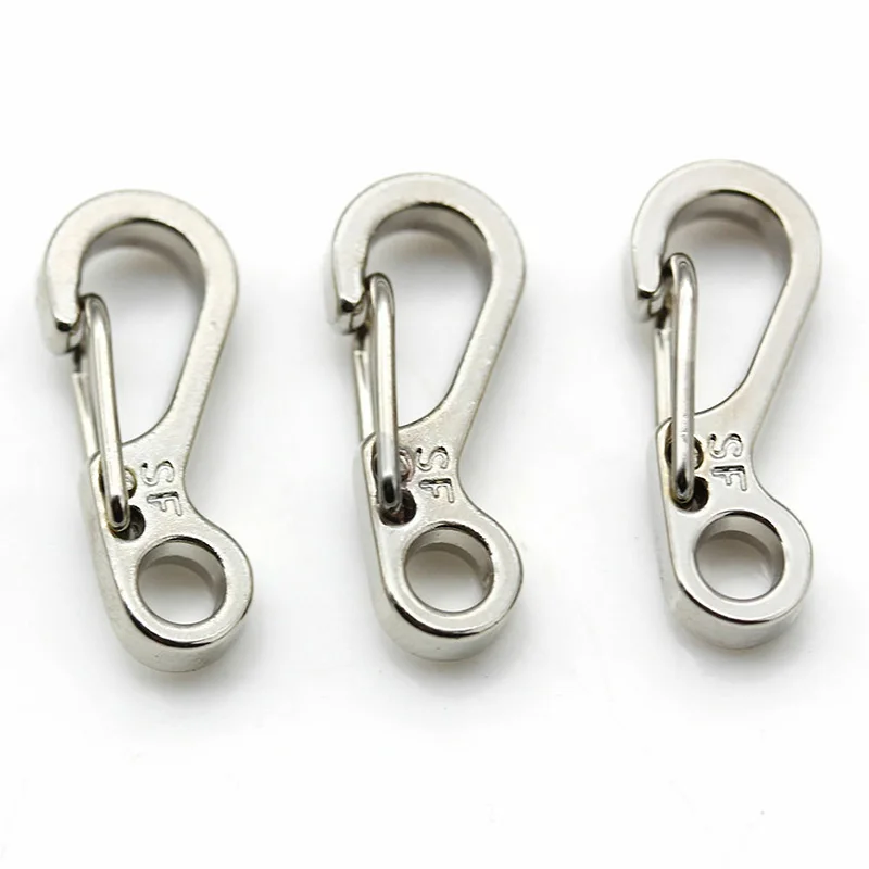 Карабин для ключей из нержавеющей стали, пряжка для путешествий, легкий пружинный зажим, крюк для скалолазания, полезный