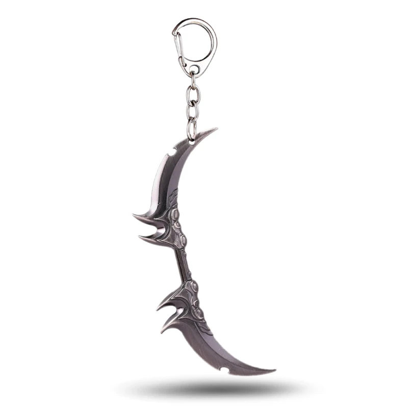 

Hot Sale Game Cosplay Keyring Bow Arrow Keychain World Of Warcraft Wow Accessory Weapon Model Holder Key Ashe Llavero LOL 12CM