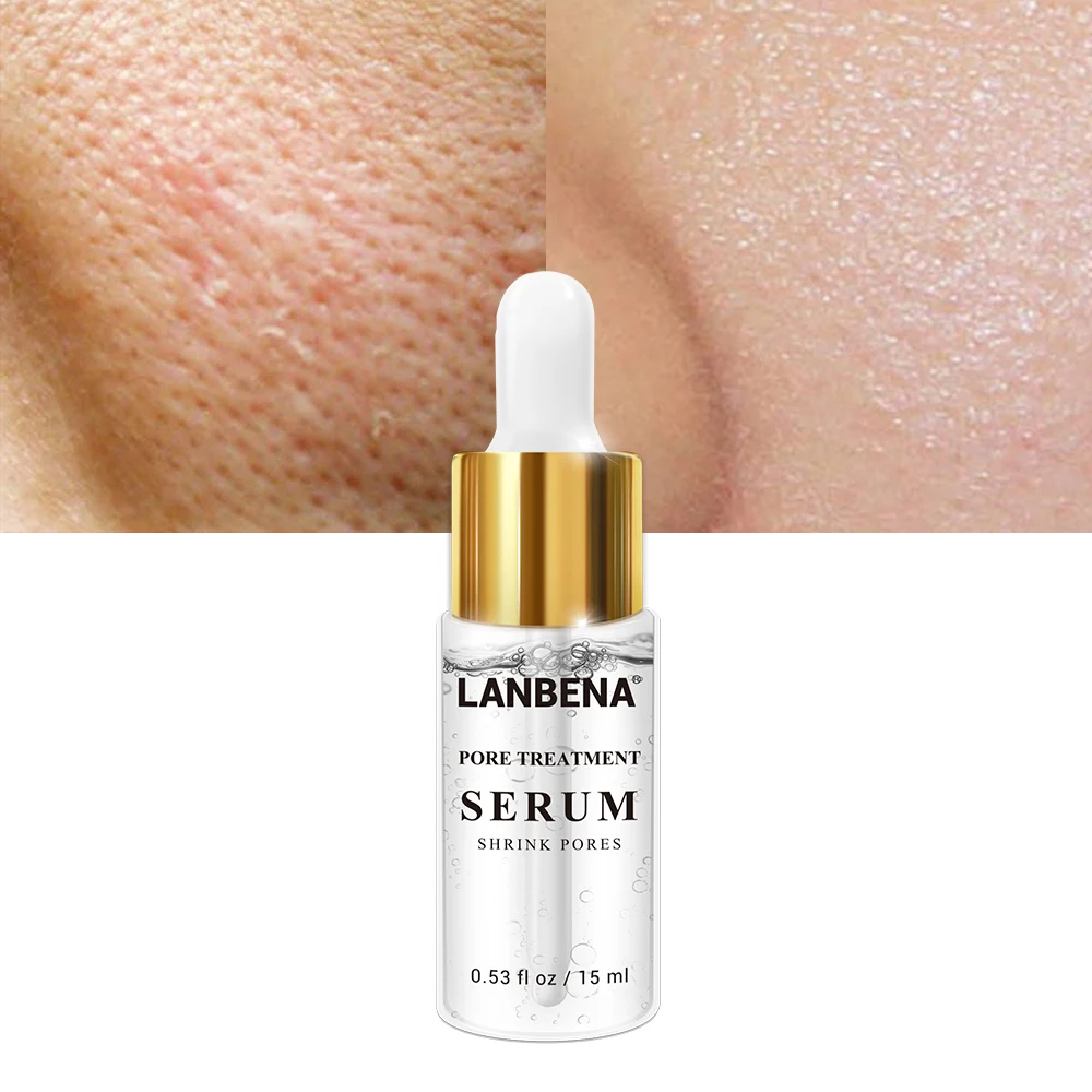 

Lanbena Pore Treatment Essence Nose Blackhead Remover Acne Treatment Shrink Pores Skin Firming Face Serum Moisturizing Skin Care