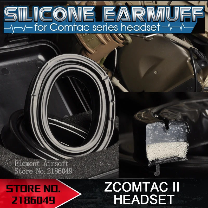 

Z tactical Earmuffs for tactical comtac i comtac ii headset Siilicon Material High Quality Version Same as the riginal item Z006
