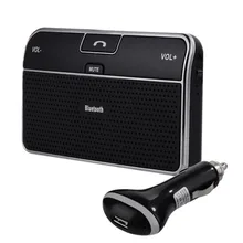 Universal Car Phone Bluetooth 4.0 Speaker Car Bluetooth Receiver Speakerphone Handsfree Bluetooth Adapter 3.5mm for Phone Tablet