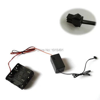 

DC12V 4-15meters EL Driver for 1-20m EL wire and EL strip powered by 8-AA battery for Holiday Lighting Decoration