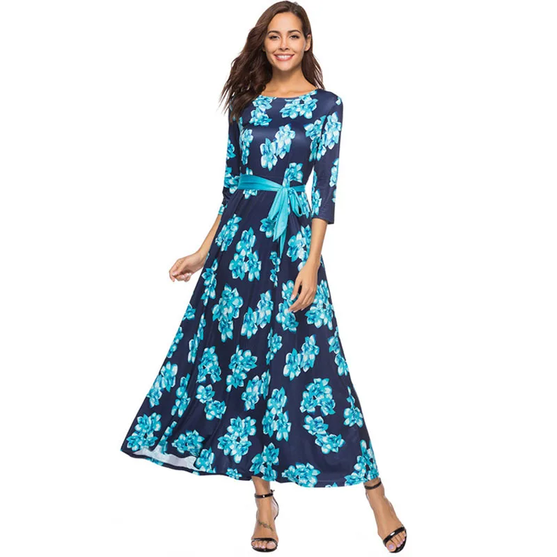 Для женщин s повседневная одежда Роскошные dressSummer 2018 популярный стиль с принтом