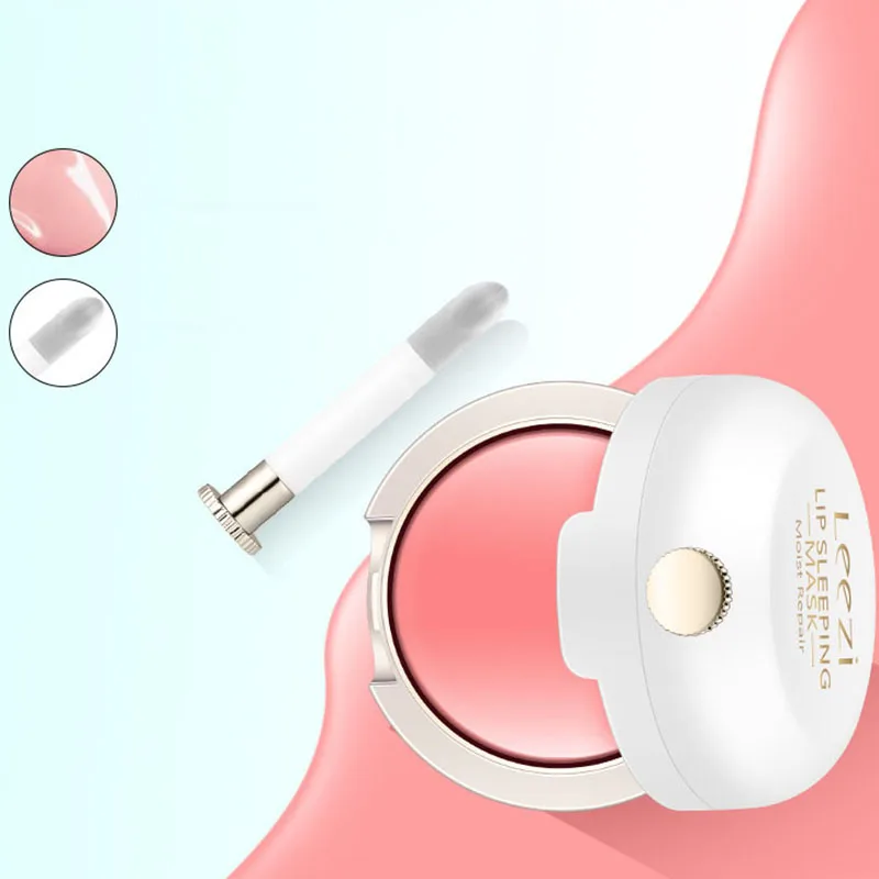 

Color changing Sleep lip mask with lip brush lipstick moisturizing lip balm gloss lips enhancer plumper tool