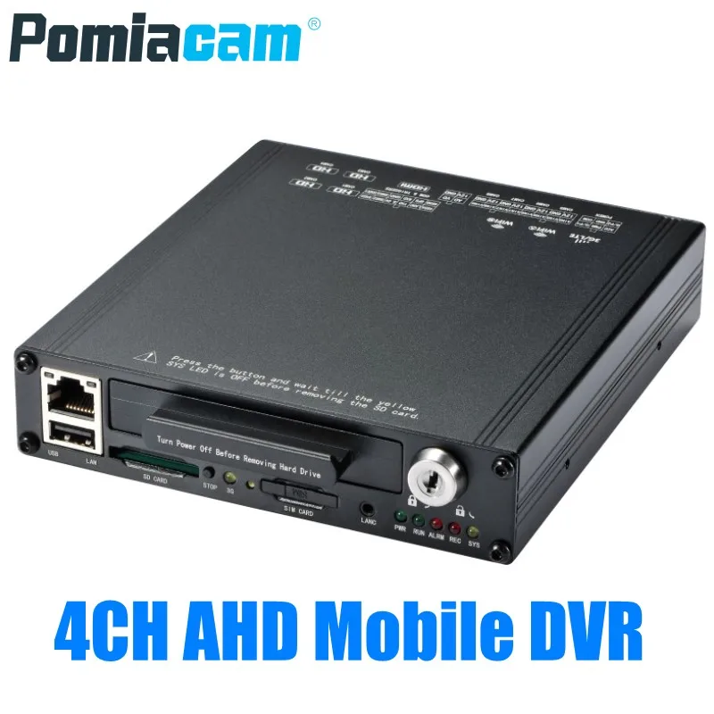 1080P 4CH AHD Мобильный DVR HDVR9804 Базовая версия автомобиля автобуса 4 канальный