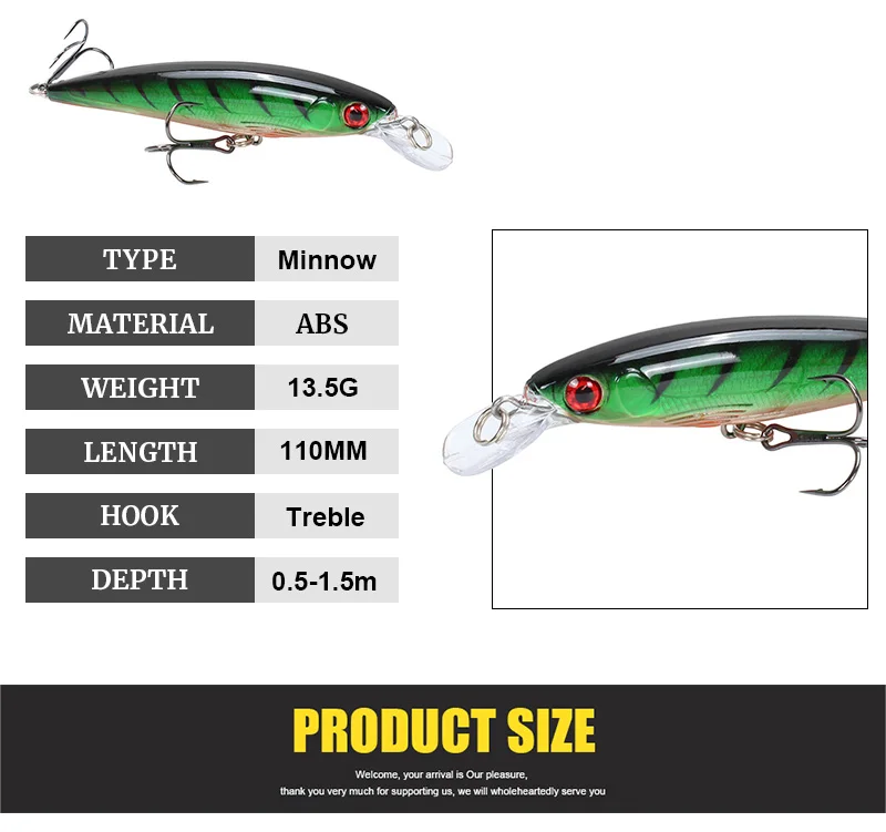 Amlucas Minnow Fishing Lure Laser Hard Bait 11cm 13.5g Floating Fishing Wobblers Crankbait 3D Eyes Swimbait Peche Fishing Tackle