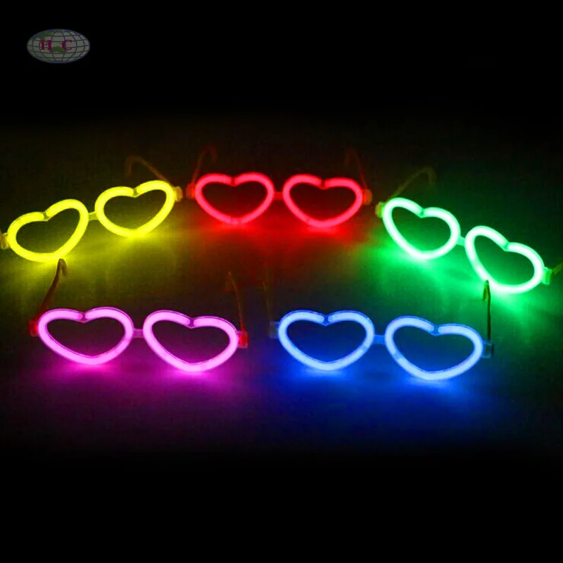 1000PCS Love Heart Shape Led Glasses Accessories Stick Frame Glow For Wedding Christmas Party Decoration | Дом и сад