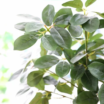 

3D Printing Luxury Artificial tree branch with green leaves for home Christmas Garden decoration faux foliage plants