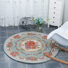 Европейский круглый ковер подушка компьютерный стул, гостиная подвесная корзина Настольный коврик для чая компьютер вращающаяся Подушка для стула