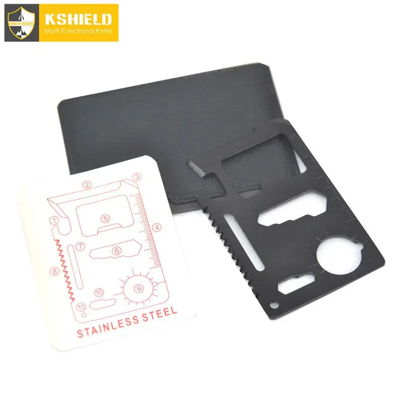 

KSHIELD Pocket Tool Multifunction Card Knife EDC Outdoor Camping Hiking Survive Gear Credit Card Knife Bottle Opener Multitool