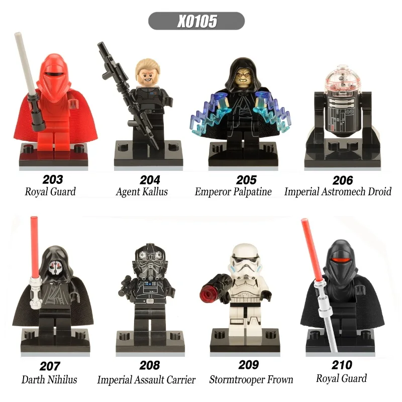 

Single Sale Space Wars Darth Nihilus Sidious Kallus Shadow Troopers TIE Pilot Bricks Building Blocks Children Gift Toys X0105