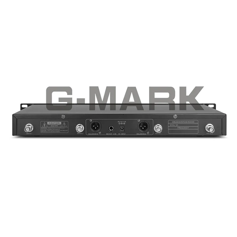 G-MARK Professional UHF Wireless Diversity Receiver System Microphone 2 Channels 2 Handheld Video Karaoke Top quality