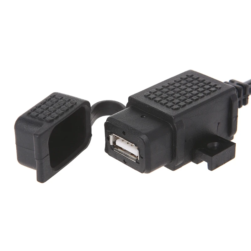 OOTDTY мотоцикл 2.1A водонепроницаемый USB зарядное устройство комплект SAE к адаптеру +