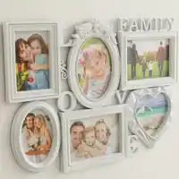 6PC/Lot 6 inch 7 inch exquisite romantic pure European combination Siamese wall hanging creative family photo frame SY29D5